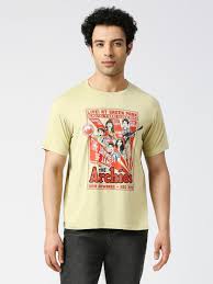 Men Printed Polo Collar Cotton Oversized Tshirt